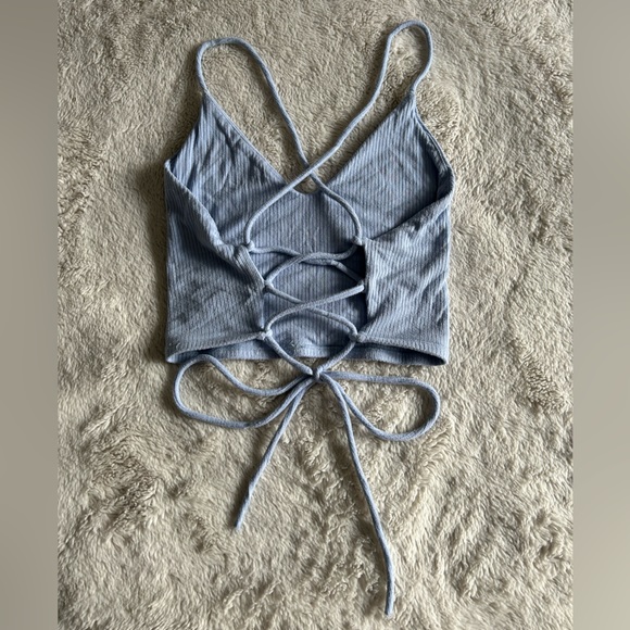 Garage cropped tank top with corset back - Picture 2 of 3